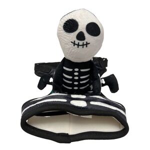 FUZZYARD - NWOT  Skeleton Pet Costume - HALLOWEEN Comfy DOG HARNESS sz S